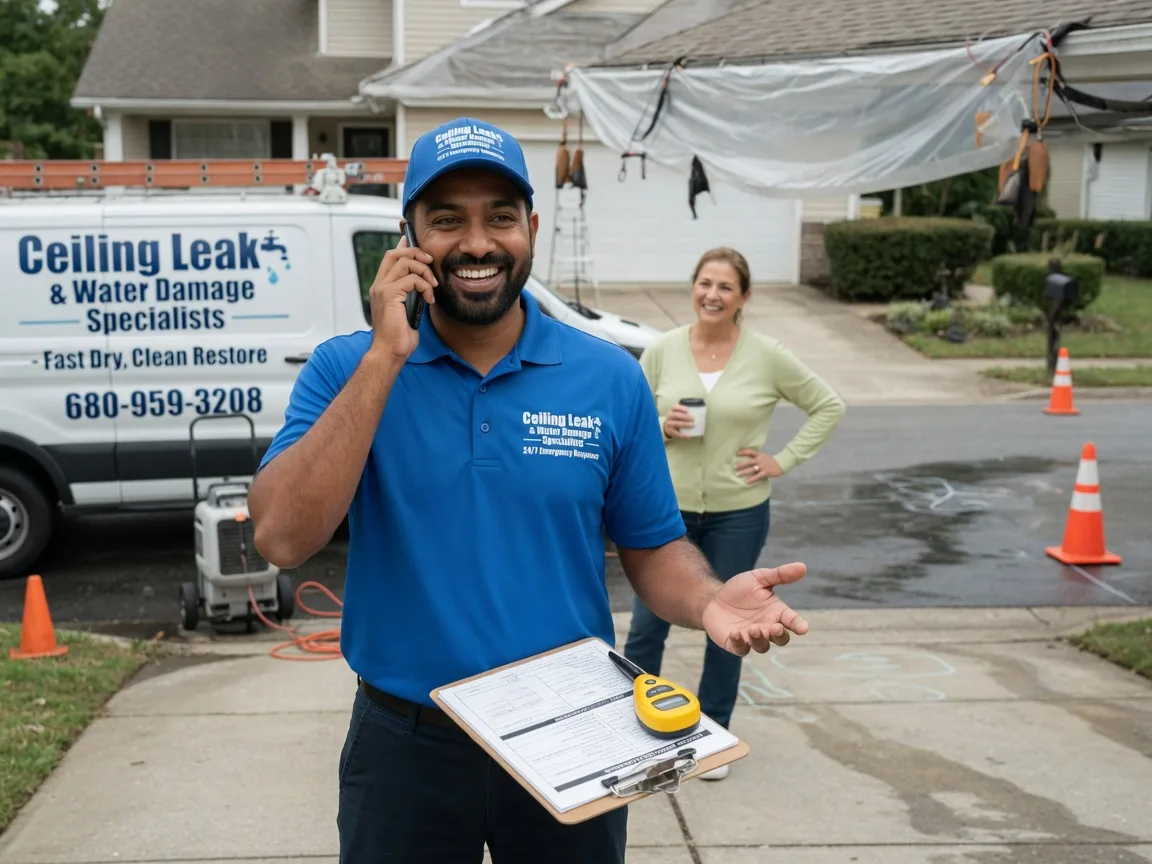 Ceiling Leak Cleanup Ledyard, CT FAQs
